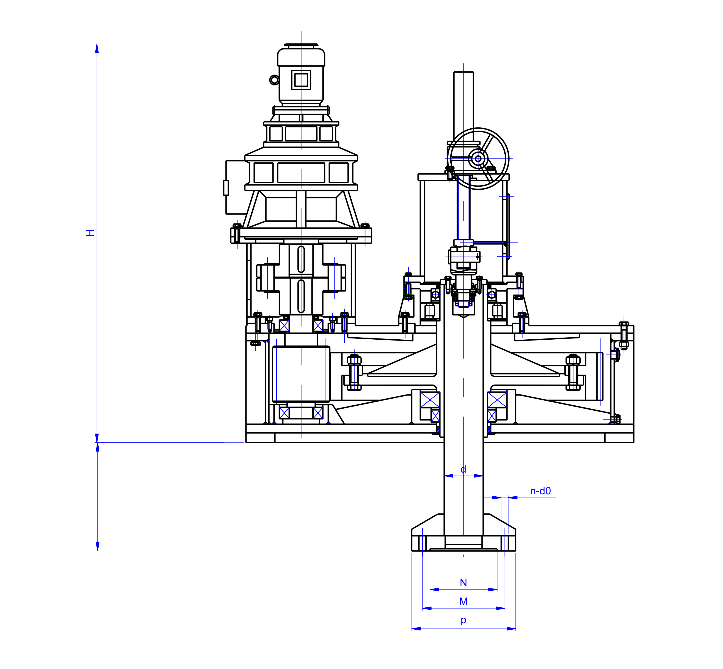   CQC系列大扭矩齒輪減速機設計圖