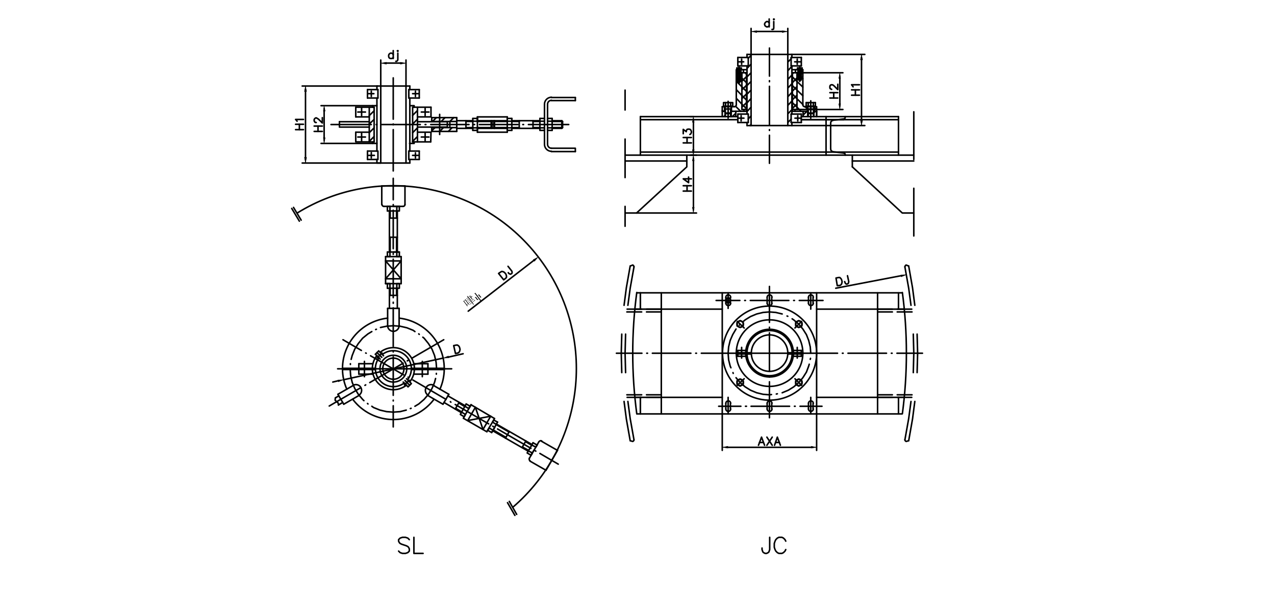   SL,JC型中間軸承設(shè)計圖